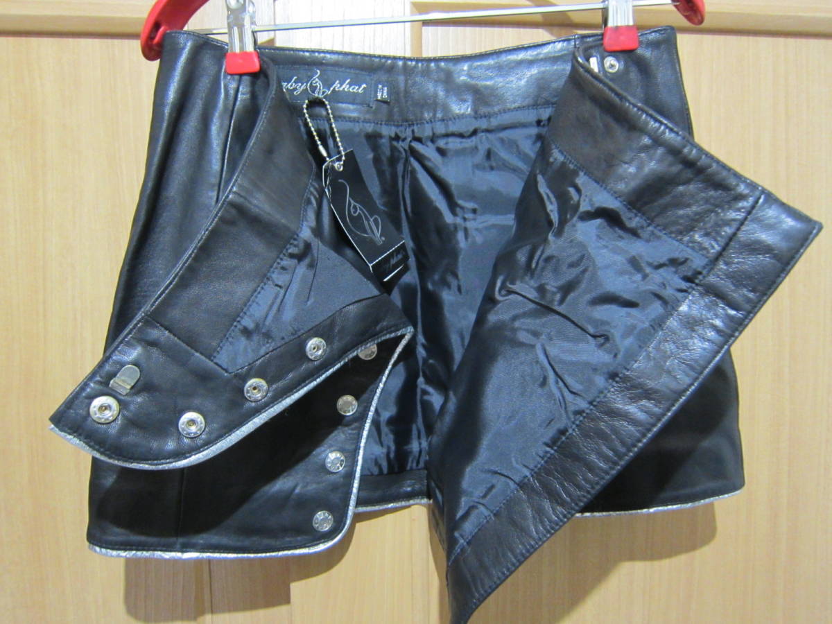 babyphat Baby Phat кожаный жакет Rider's кожа мини-юбка S размер чёрный . стоимость 200$(2 десять тысяч иен ) Sagawa Express 700 иен E2401D