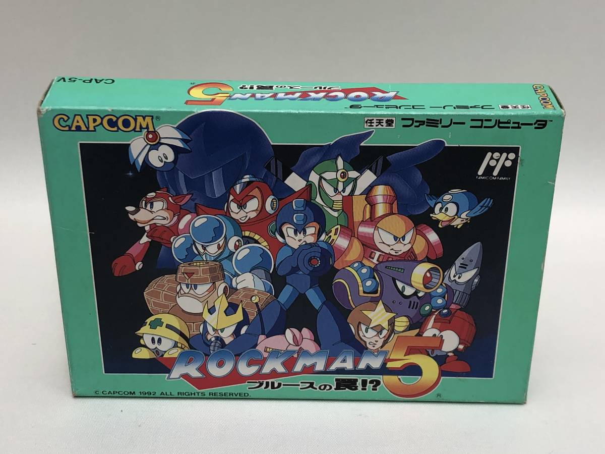 ロックマン5 ブルースの罠 ファミコン 箱・説明書付　CAPCOM　CAP-5V_画像2