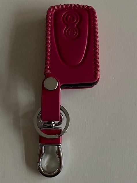  cow leather precisely Fit case cocoa Move Tanto bB Passo Koo Pixis Space key case smart key case rose red color 1