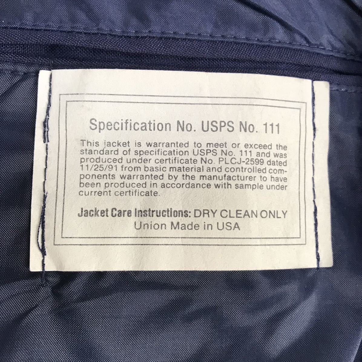 80s USA製 U.S.MAIL USPS Work jacket 米国 郵便局 ライナー付き ポストマンジャケット ワークジャケット ボンバージャケット ブルゾン_画像10