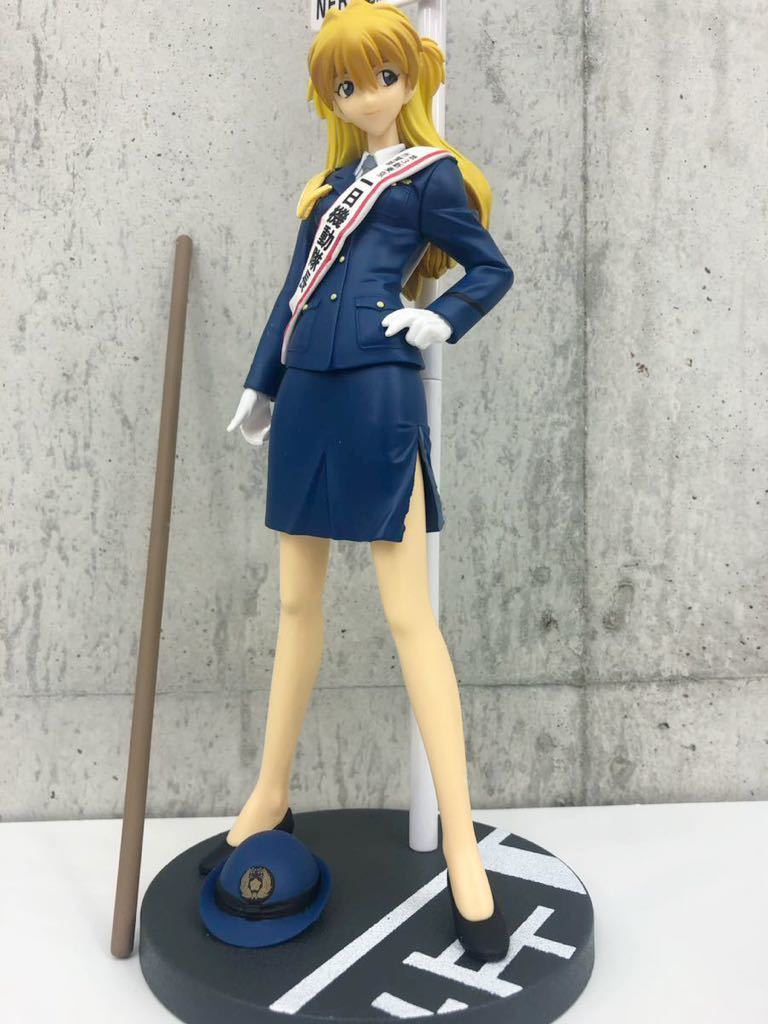 2006年 アスカ ラングレー EX Evangelion フィギュア 初期版 SEGA 婦警 女性警察官 警杖 制服 フォーマルスーツ 礼服 飾緒 ヒール 外箱無_画像3