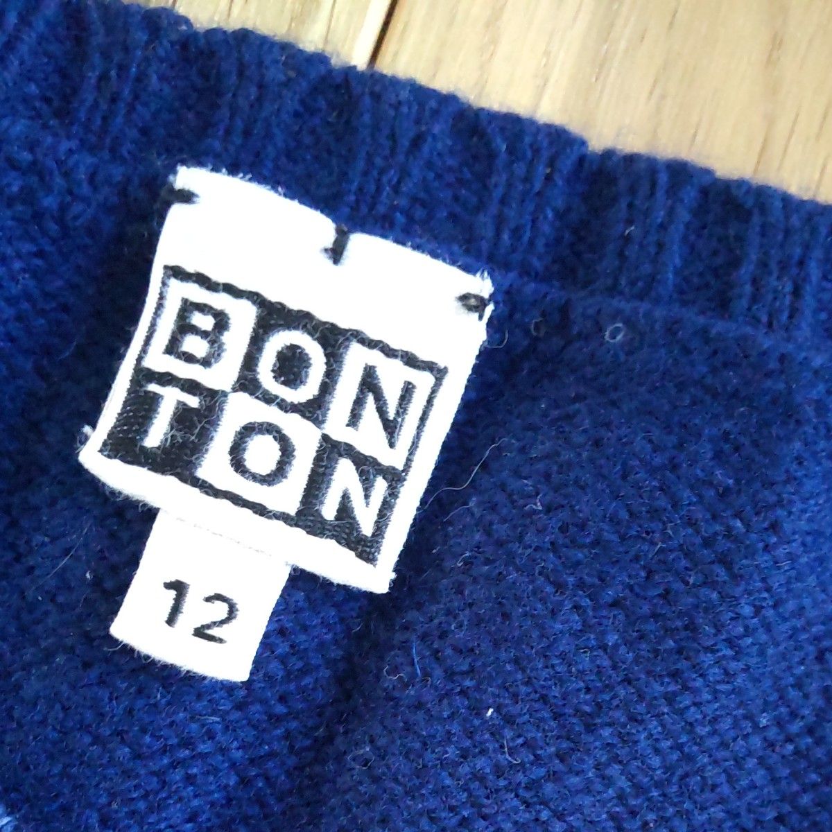 BONTON ニット セーター  ネイビー  ブラック