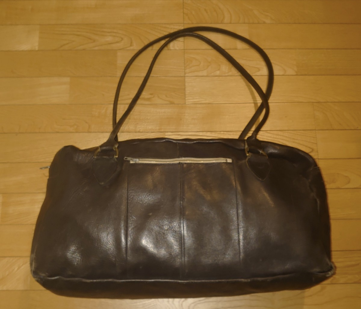 Paul Harnden 初期 ビッグスポーツバッグ 黒 ブラック レザー ボストンバッグ Made in England 鞄 バッグ 582817cm