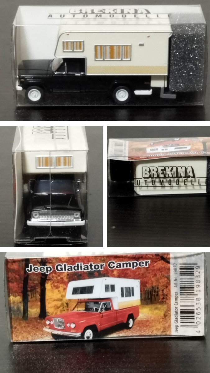 TADATミニカー BREKINA AUTOMODELLE 1/87 ジープ グラディエーター キャンパー キャンピングカー Jeep Gladiator Camper 6個セット_画像4