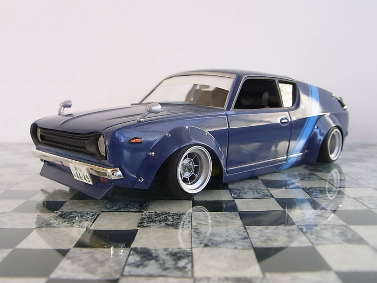 1/24 完成品 E10 日産 チェリー 旧車 族車 街道レーサー 1/24 完成品 E10 日産 チェリー 旧車 族車 街道レーサー