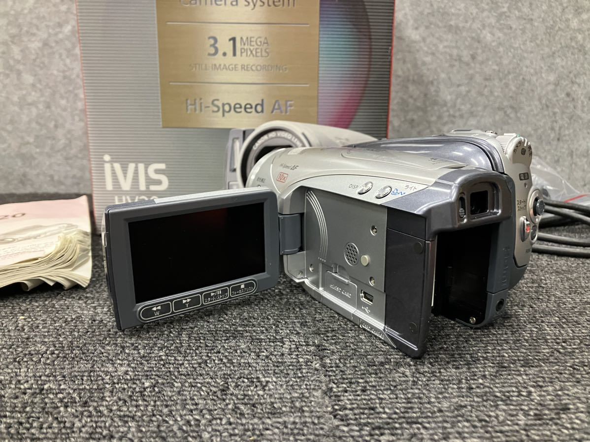 ◯【売り切り】Canon（キャノン）デジタルビデオカメラ iVIS HV20 2007年製 ※バッテリー無し_画像2