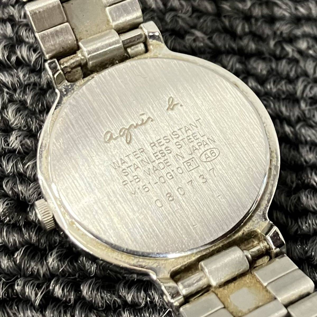 ◎【売り切り】agns b（アニエス ベー）レディース腕時計 Y151-0G10 QZ _画像5
