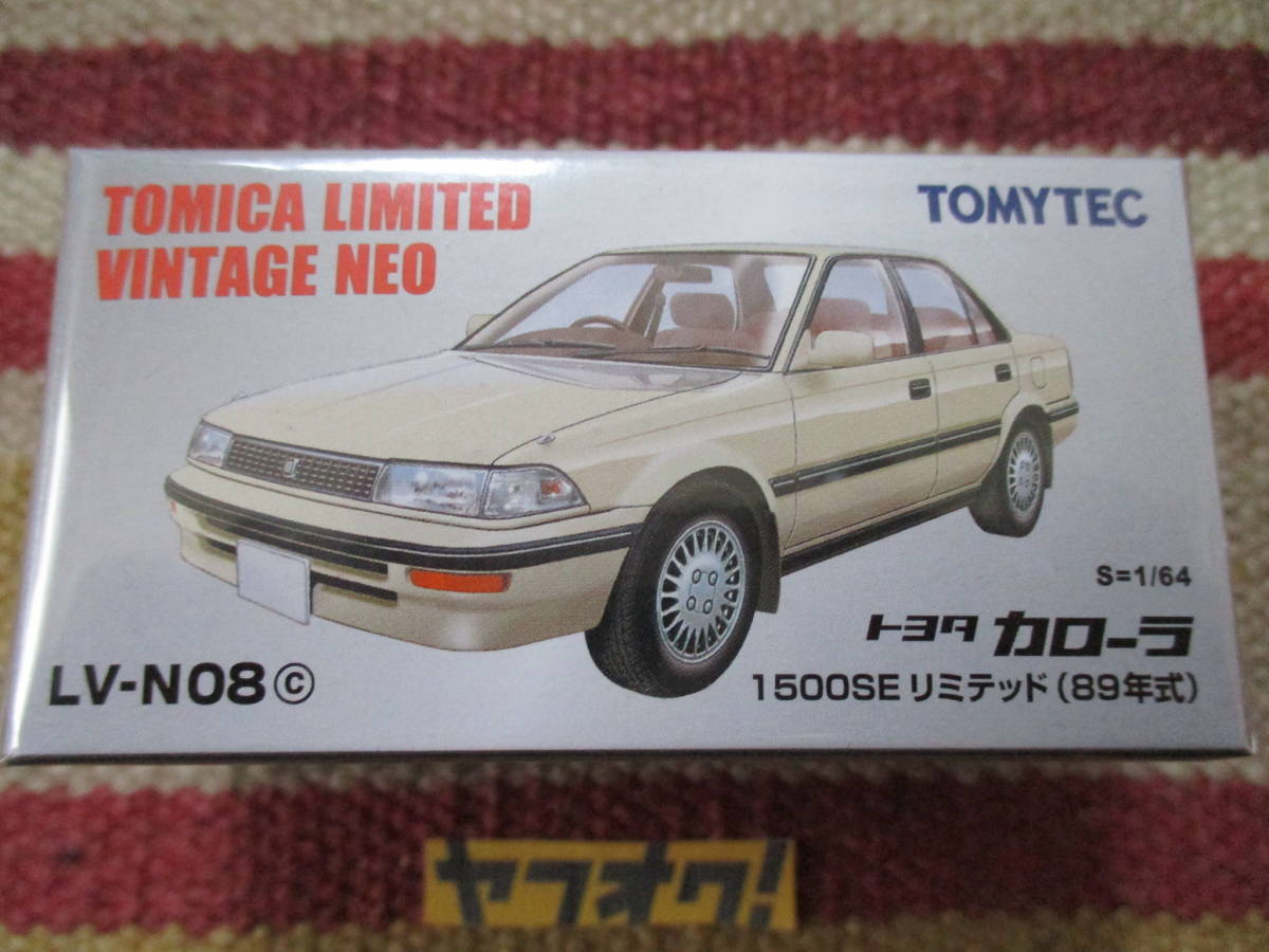 TOMYTEC LV-N08c トヨタ カローラ 1500SE リミテッド (89年式) toyota CAROLLA TOMICA LIMITED VINTAGE NEO トミカ トミーテック_画像1