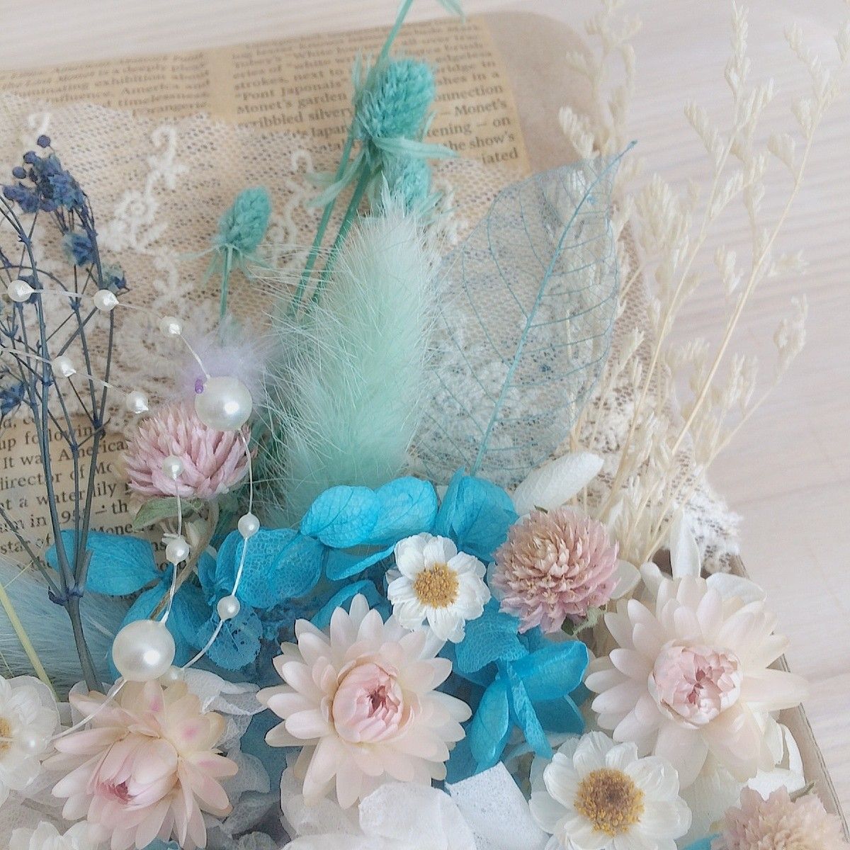 花材5 プリザーブドフラワー 花材詰め合わせ 花材セット ローズ ハーバリウム花材 ドライフラワー 結婚式 和装髪飾り