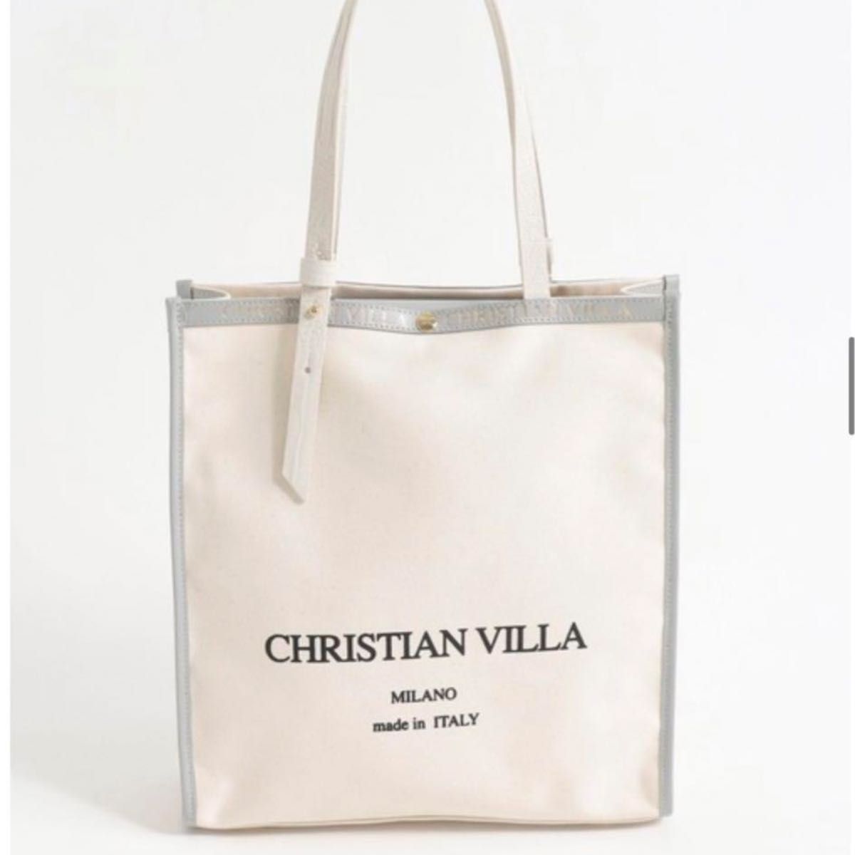 トートバッグ バッグ CHRISTIAN　VILLA縦型ロゴキャンバストートBAG