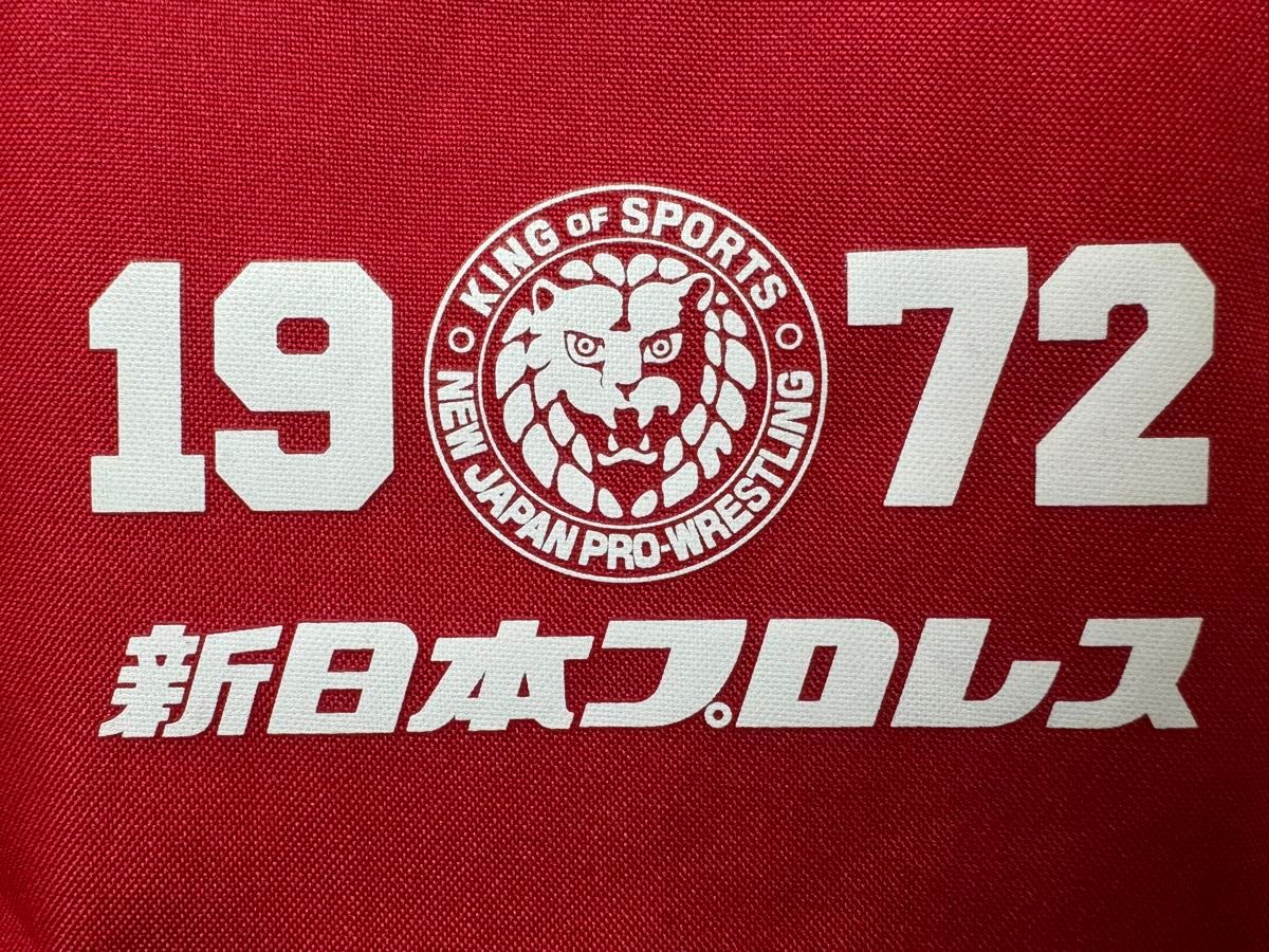 新日本プロレス　赤　NJPW　1972　ポーチ　新日　NEW JAPAN PRO-WRESTLING 新品 未使用