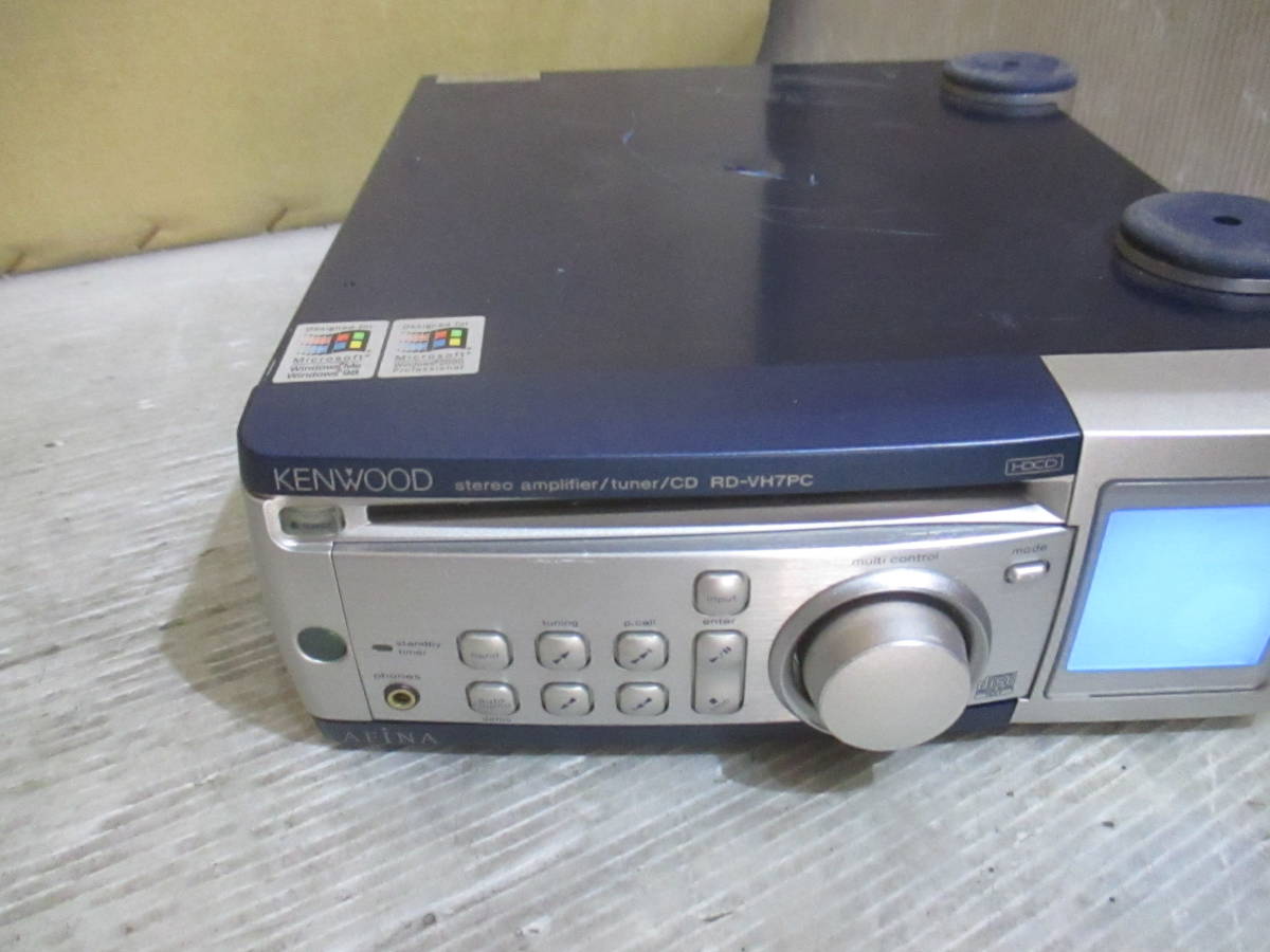 [F1-4/K6116-1]★KENWOOD 　ステレオアンプチューナー/CD　RD-VH7PC　通電OK★ジャンク_画像3