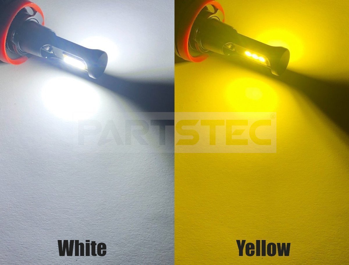 アルトエコ LED フォグ H8/H11/H16 バルブ 2個 2色切替 白/黄色 40W級 5200lm デュアルカラー /134-53 A-1_画像6