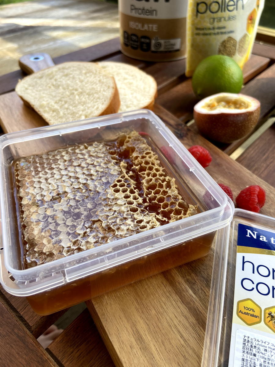 ナチュラルライフ コムハニー（巣蜜）400g [国内正規品] 100%純粋 天然オーストラリア産 非加熱 ハニーコム Honey Comb Natural Life_画像3