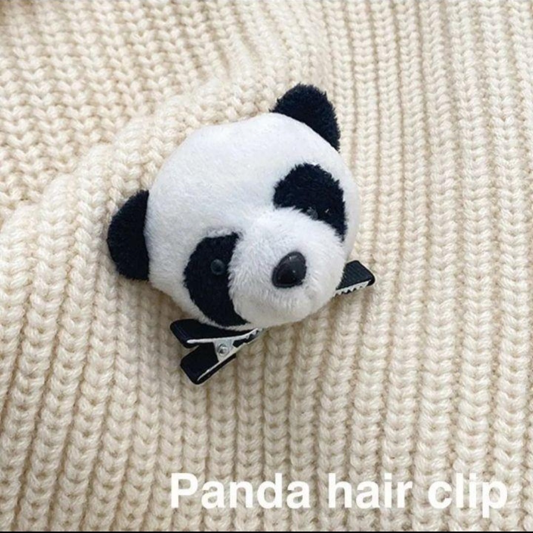  Panda hair clip 3 piece set hairpin 