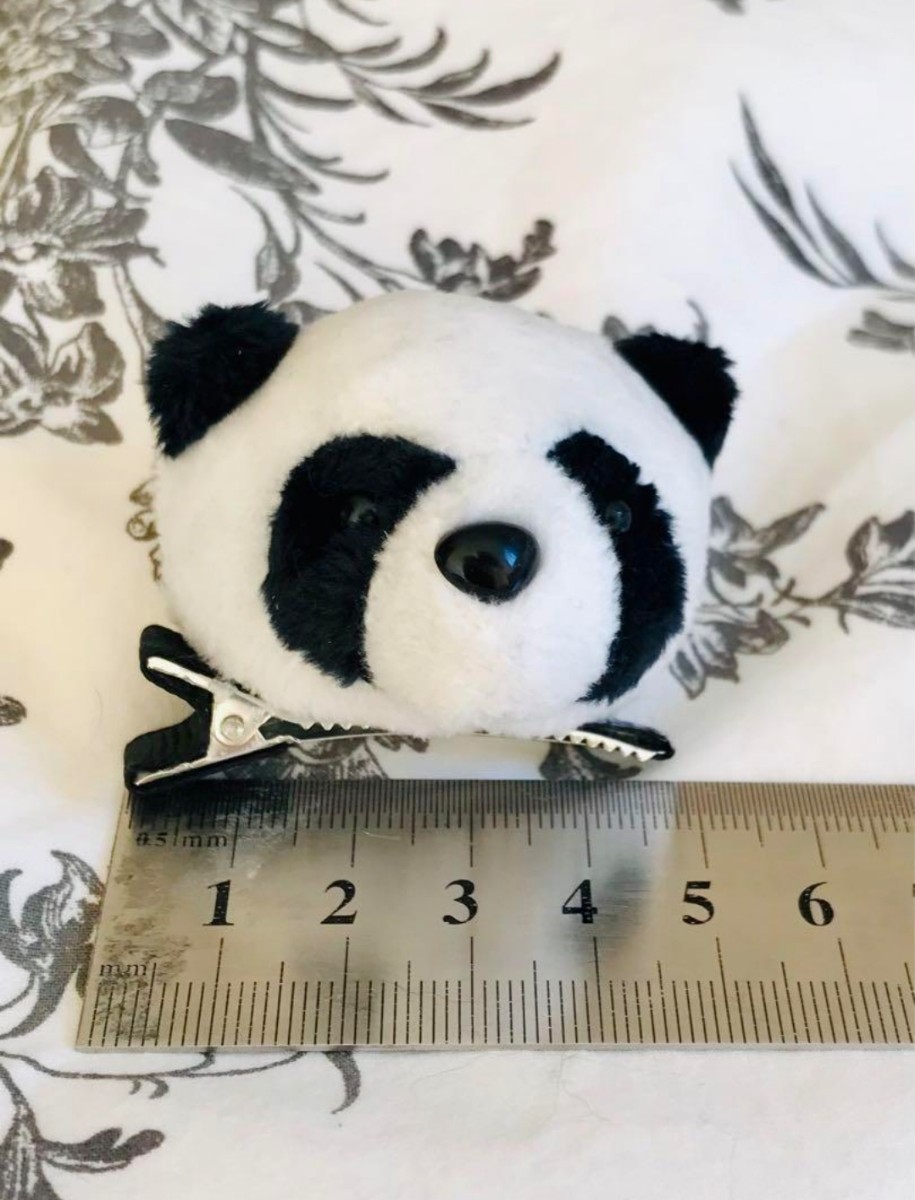  Panda hair clip 3 piece set car n car n