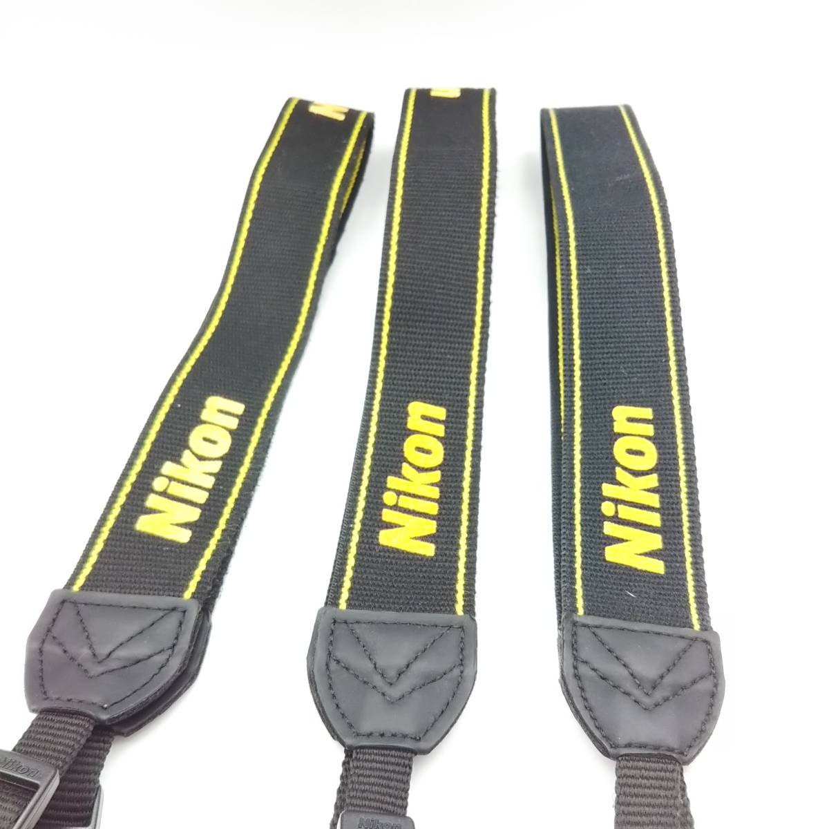 L1083 Nikon　純正　カメラストラップ　3本セット　一眼レフ用　ワイドストラップ ニコン_画像2