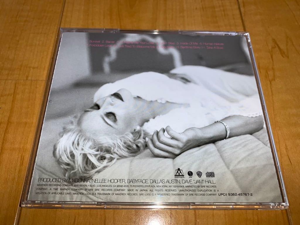 【国内盤CD】マドンナ / Madonna / ベッドタイム・ストーリーズ / Bedtime Storiesの画像2