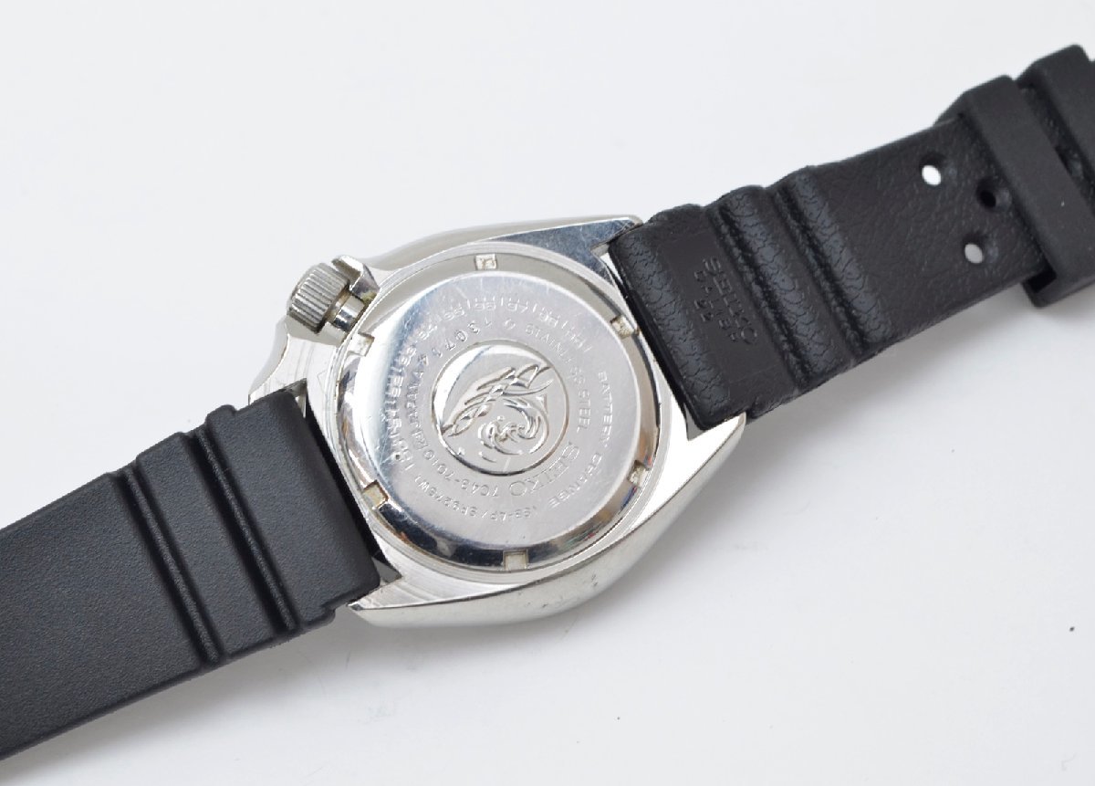 動作品 SEIKO プロフェショナル ダイバー 200M 腕時計 デイデイト 7C43-7010 クォーツ セイコー_画像6