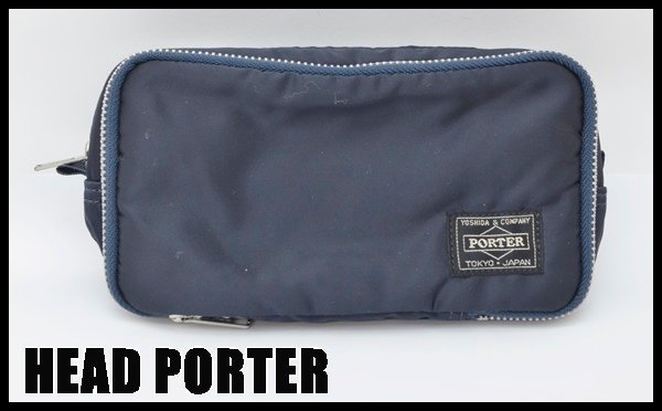 ポーター タンカー ペンケース ポーチ　小物入れ ヘッドポーター 吉田カバン ネイビー PORTER TANKER_画像1