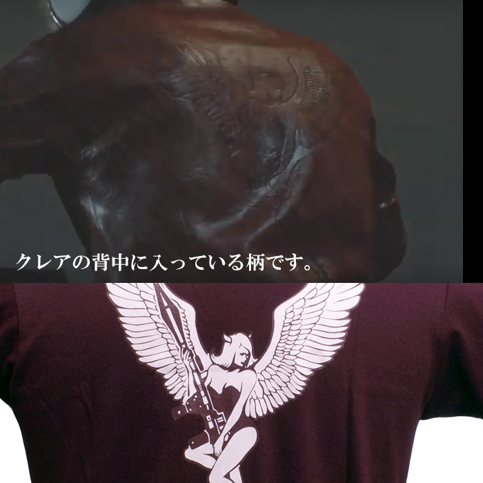 Lサイズ バイオハザード RE:2 MADE IN HEAVEN クレア Tシャツ BIOHAZARD スターズ アンブレラ 特殊部隊 Resident Evil レオン 生化危机_画像6