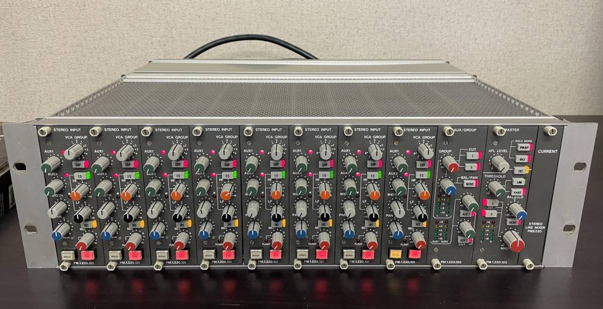 超激レア！完全業務用アナログミキサー　CURRENT PMS220 8-Stereo Line Mixer_画像1