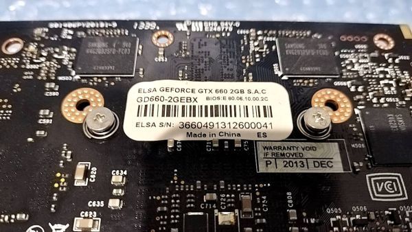 N123 ELSA GeForce GTX660 2GB DVI HDMI PCI-Express グラフィックボード_画像3