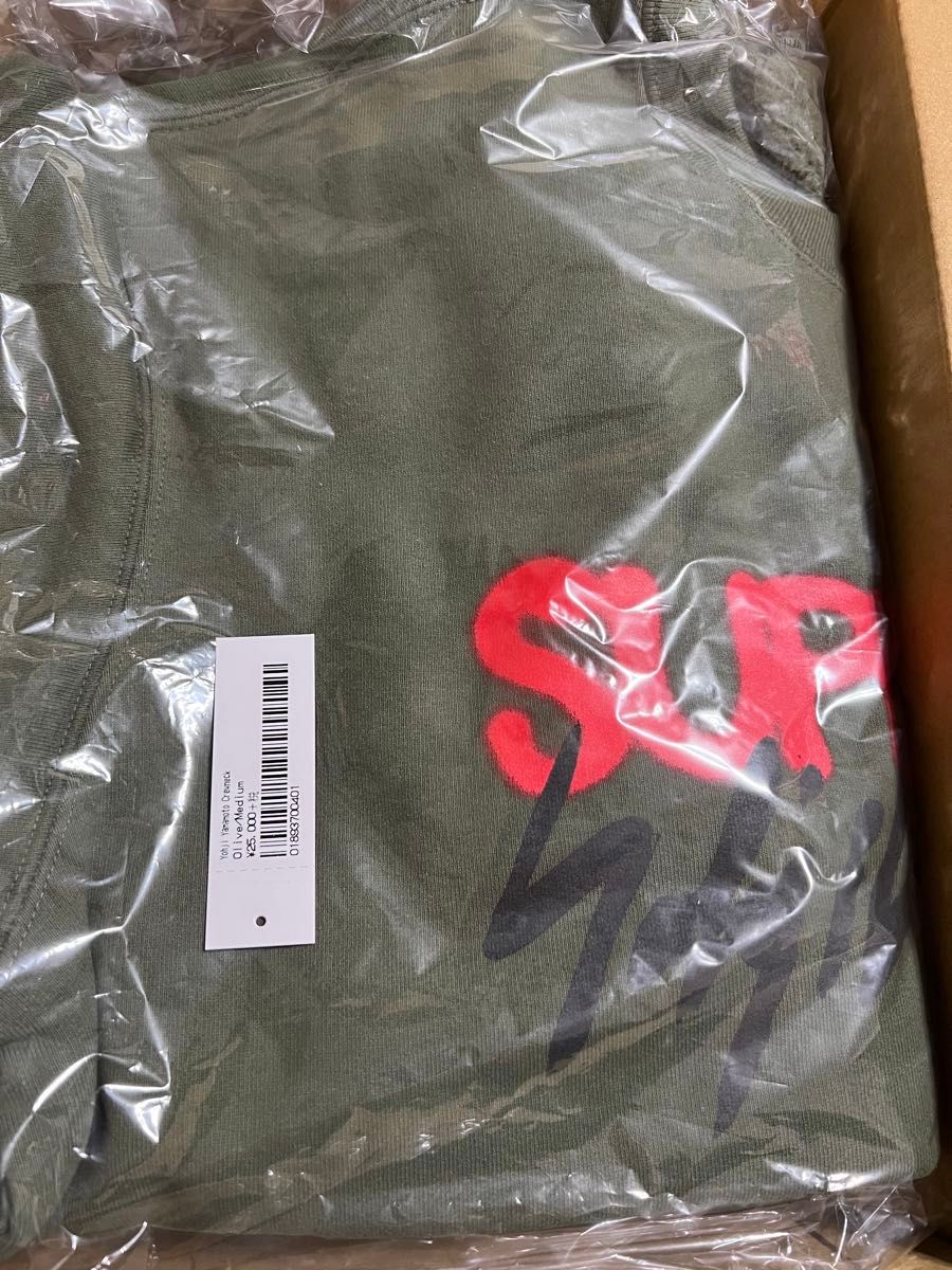 Supreme Yohji Yamamoto Crewneck Olive Medium シュプリーム ヨウジヤマモト スウェット