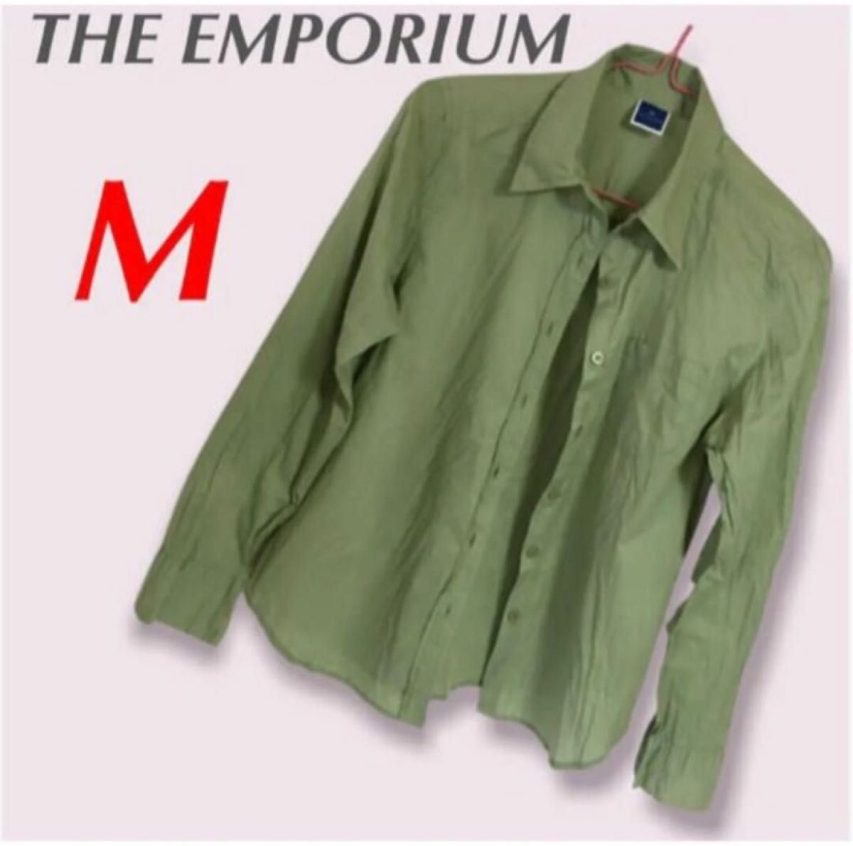 THE EMPORIUM / ジエンポリアム  クリンクル シャツ ブラウス　コットン100% レディース　M