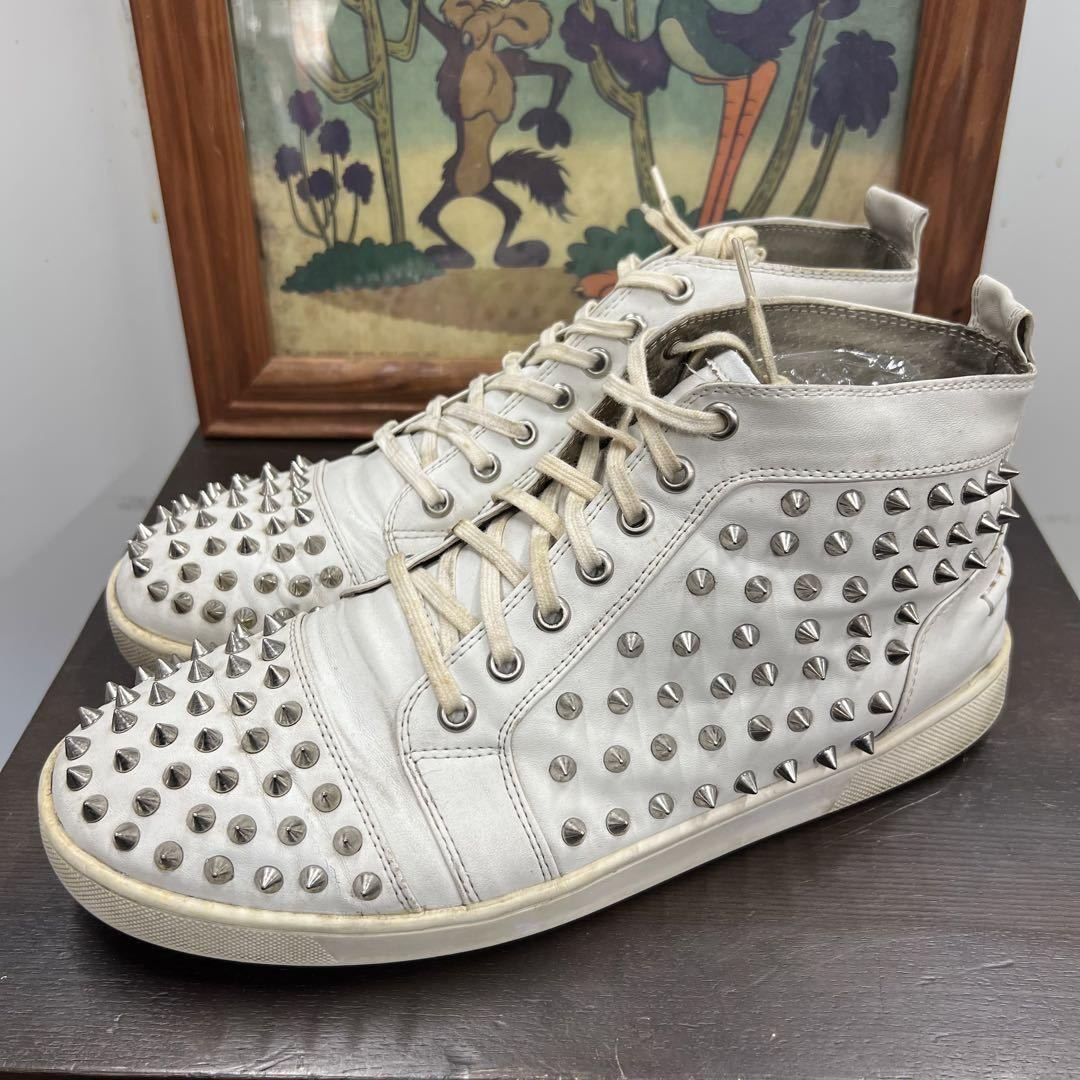 CHRISTIAN LOUBOUTIN ( Louboutin ) is ikatto sneakers white studs white Louboutin 