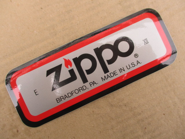 【送料無料】Zippo ジッポーライター　ステッカー ２枚セット　黒／銀　１５ｃｍ　たばこ　セブンスター　ハイライト　ピース_画像3