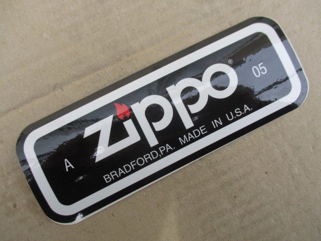 [ free shipping ]Zippo Zippo - lighter sticker 2 pieces set black | silver 15cm cigarettes seven Star high light piece 