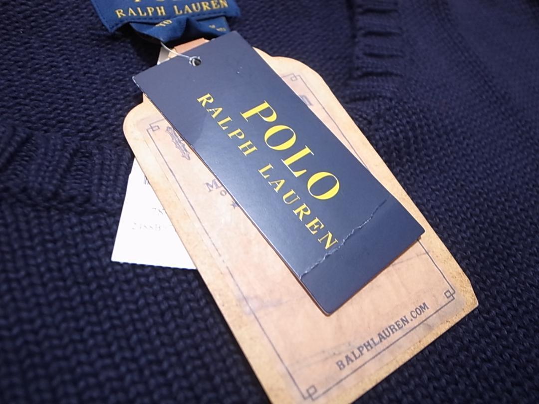 【送料無料 即決】POLO RALPH LAUREN 米国製 星条旗セーターICONIC AMERICAN FLAG SWEATERネイビー XL新品アメリカ国旗フラッグMADE IN USA_画像6