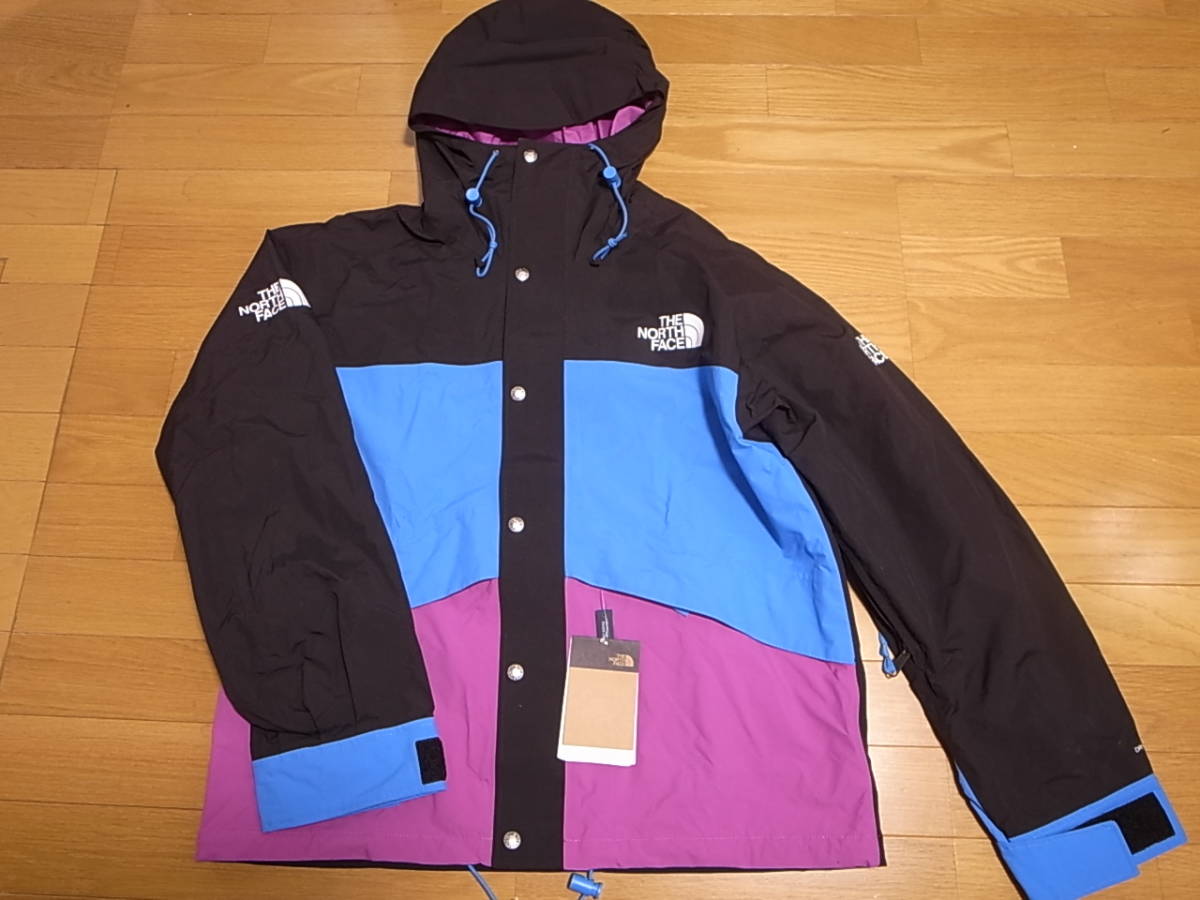 【送料無料 即決】日本未展開 THE NORTH FACE 86 RETRO MOUNTAIN JACKET ブラックxブルーxパープル XL新品 1986年マウンテン黒青紫 DRYVENT