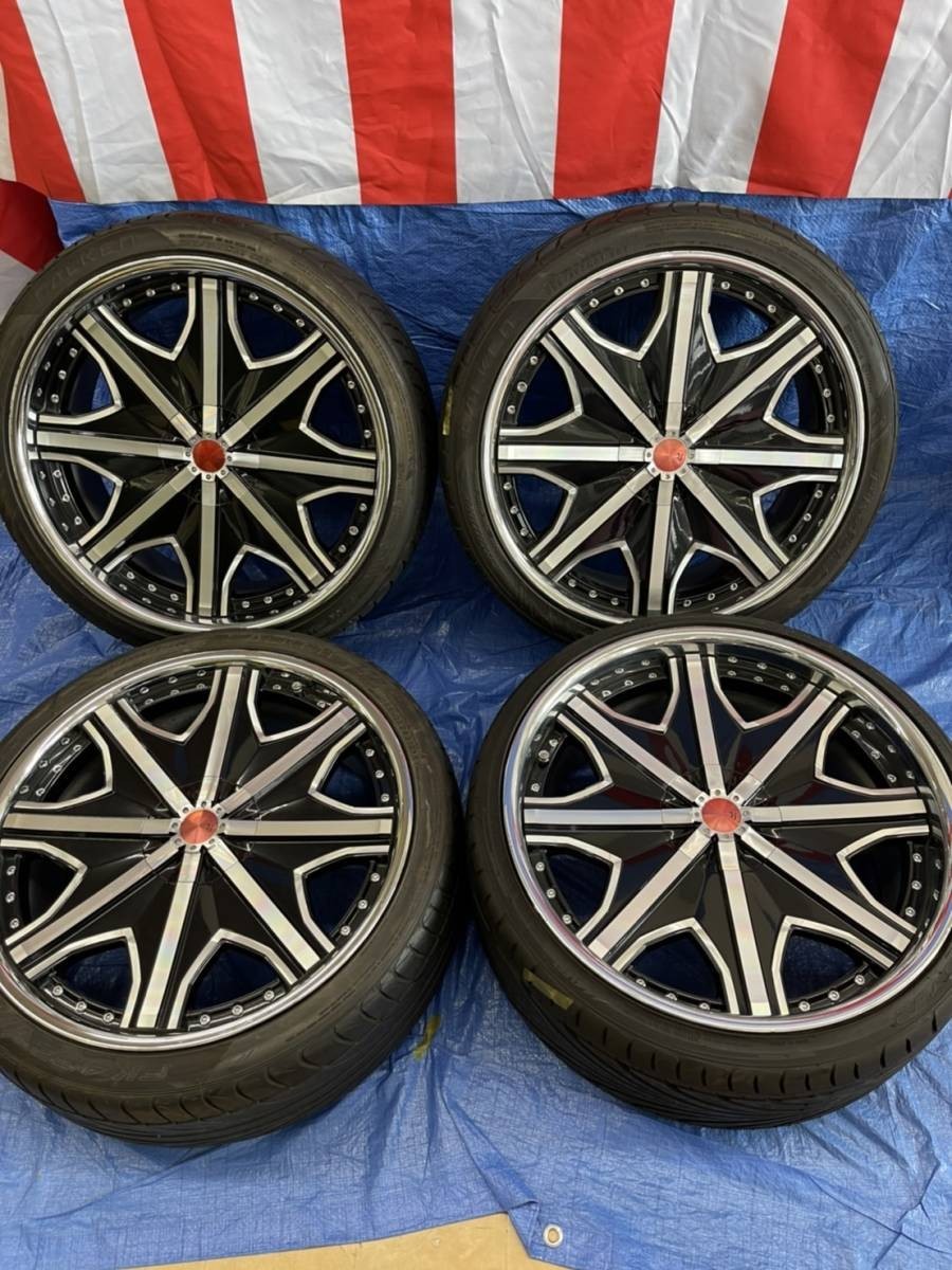 【室内管理 最安送料】M’z SPEED JJ Derk Energy ホイールタイヤセット 255/35ZR21 FALKEN FK452x3 255/30ZR21×1 ⑥_画像1