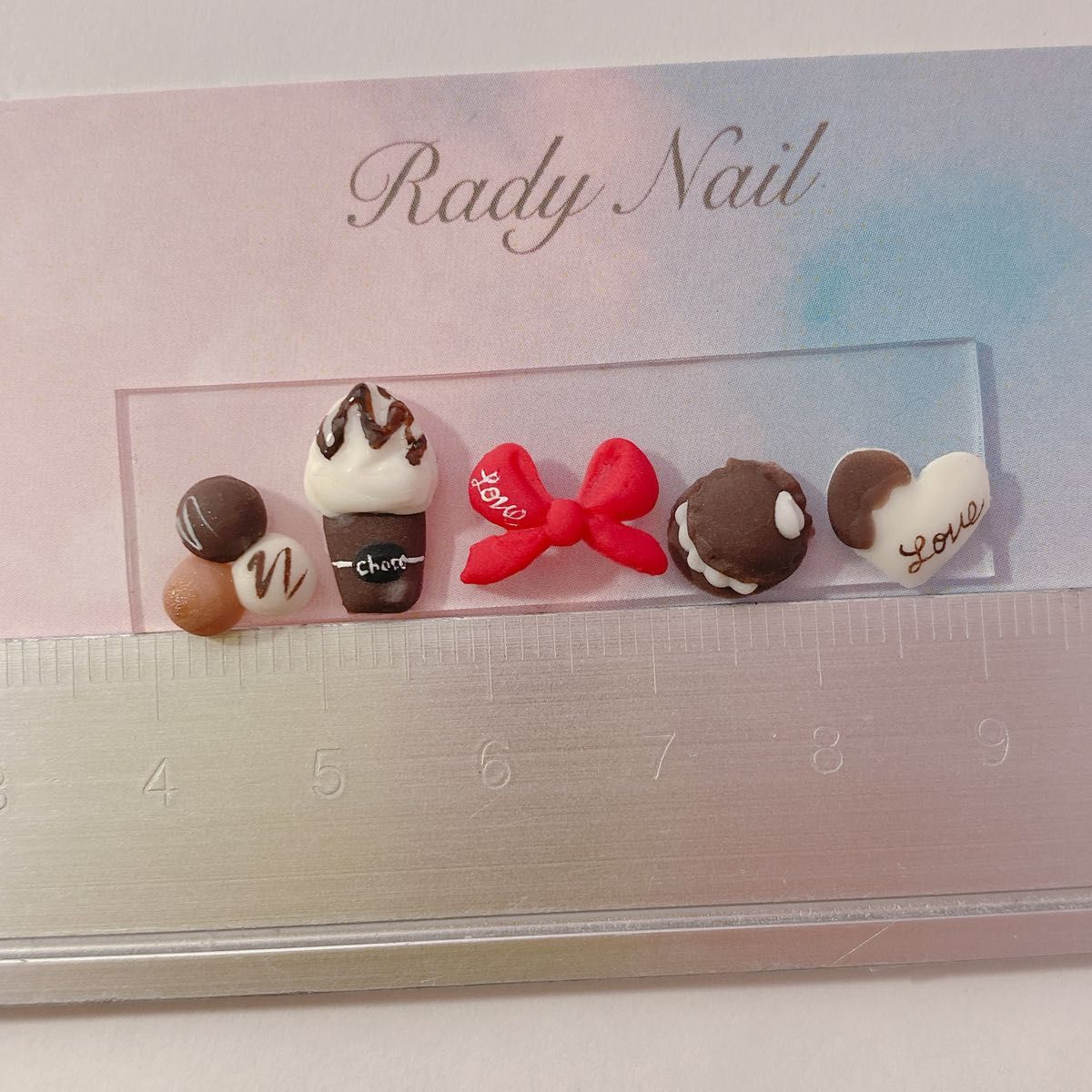 radynail バレンタイン　チョコレート　3D ネイルパーツ