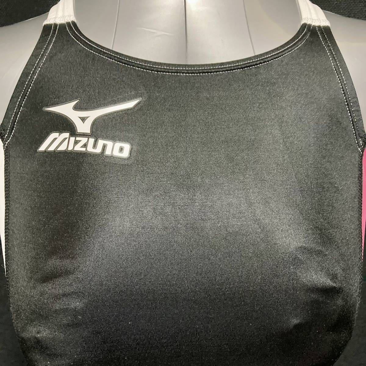 【美品】MIZUNO ハイカット 競泳水着 Mサイズ マイティラインⅢ 強光沢生地 ブルーオゥ MIGHTY LINE3 ミズノ_画像4