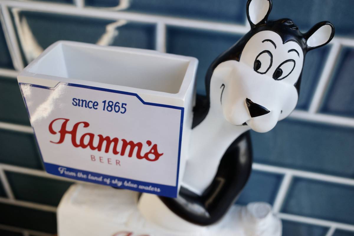 新品　Hamm's　BEAR　ハムズベア　フィギュア　レジン　世田谷ベース アメリカ USA　ガレージ　アドキャラ　ビール　BEER_画像2