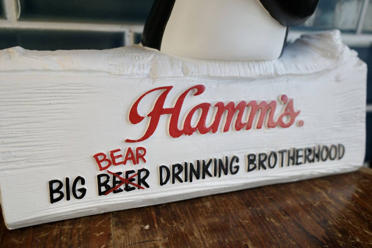 新品　Hamm's　BEAR　ハムズベア　フィギュア　レジン　世田谷ベース アメリカ USA　ガレージ　アドキャラ　ビール　BEER_画像3