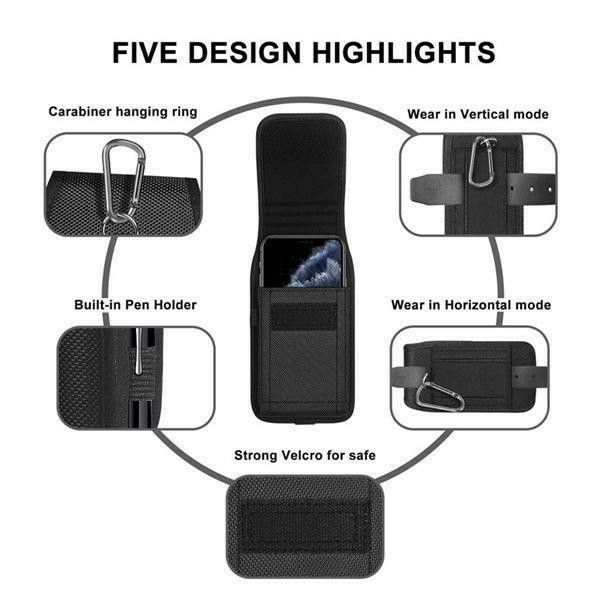 スマホホルダー スマホポーチ 軽量 小型 ブラック 携帯電話 メンズ レディース スマートフォン