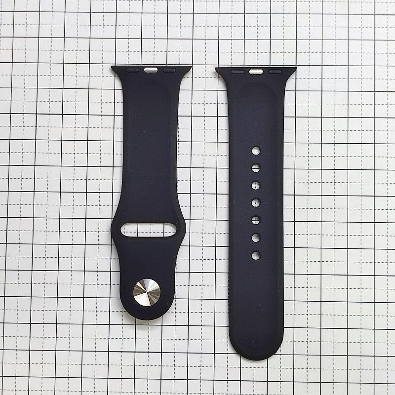 Apple Watch シリコン製スポーツバンド ベルト 38/40mm S/M ブラック ※もう1種オマケ付の画像2