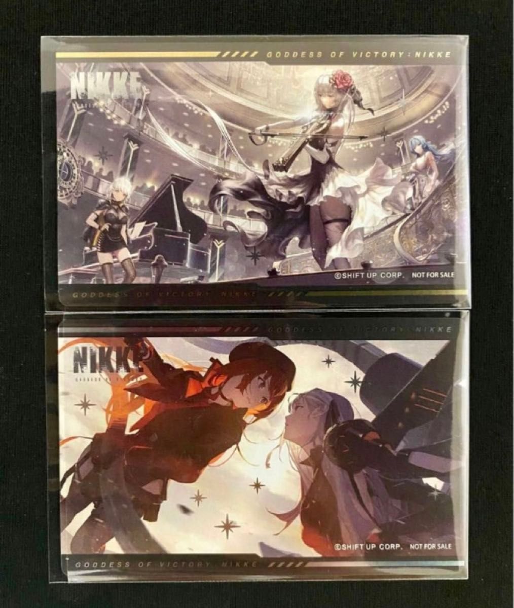 勝利の女神:NIKKE 一周年記念エリア防衛戦　ガンガールメタルカードコレクション プロモーションカード 2種セット