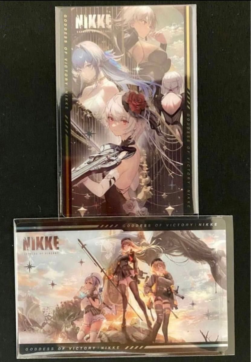 勝利の女神:NIKKE 一周年記念エリア防衛戦　ガンガールメタルカードコレクション プロモーションカード 2種セット