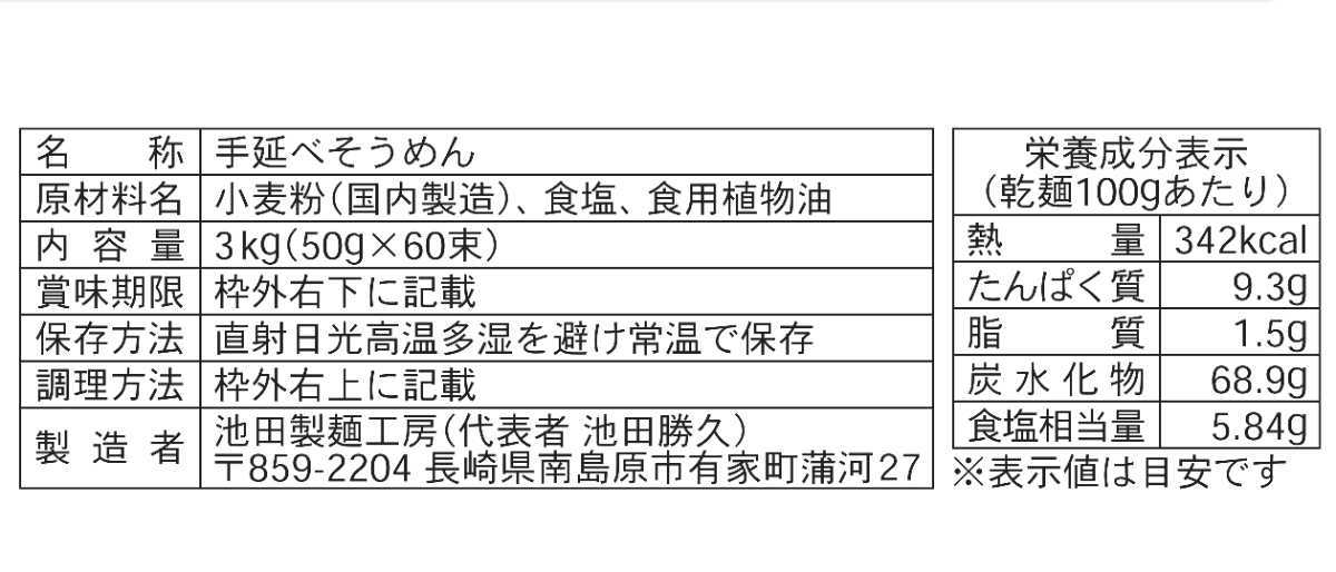 極味手延べそうめん60束箱(3kg)_画像4