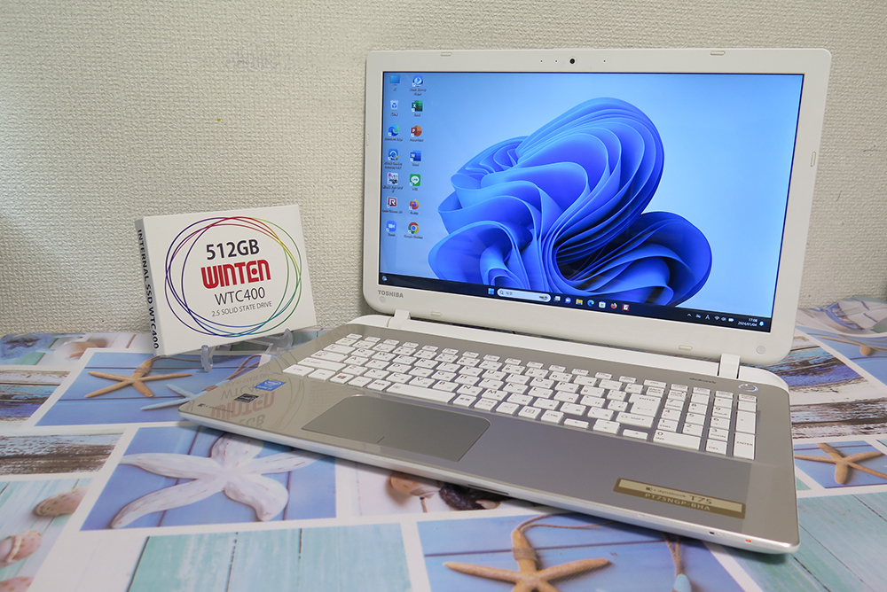 フルHD【高速Core i7(第4世代)★メモリ8GB+爆速新品SSD512GB】東芝 T75/NG 最新Win11+Office2019 H&B ★ Webカメラ/Blu-ray/Wi-Fi_画像1