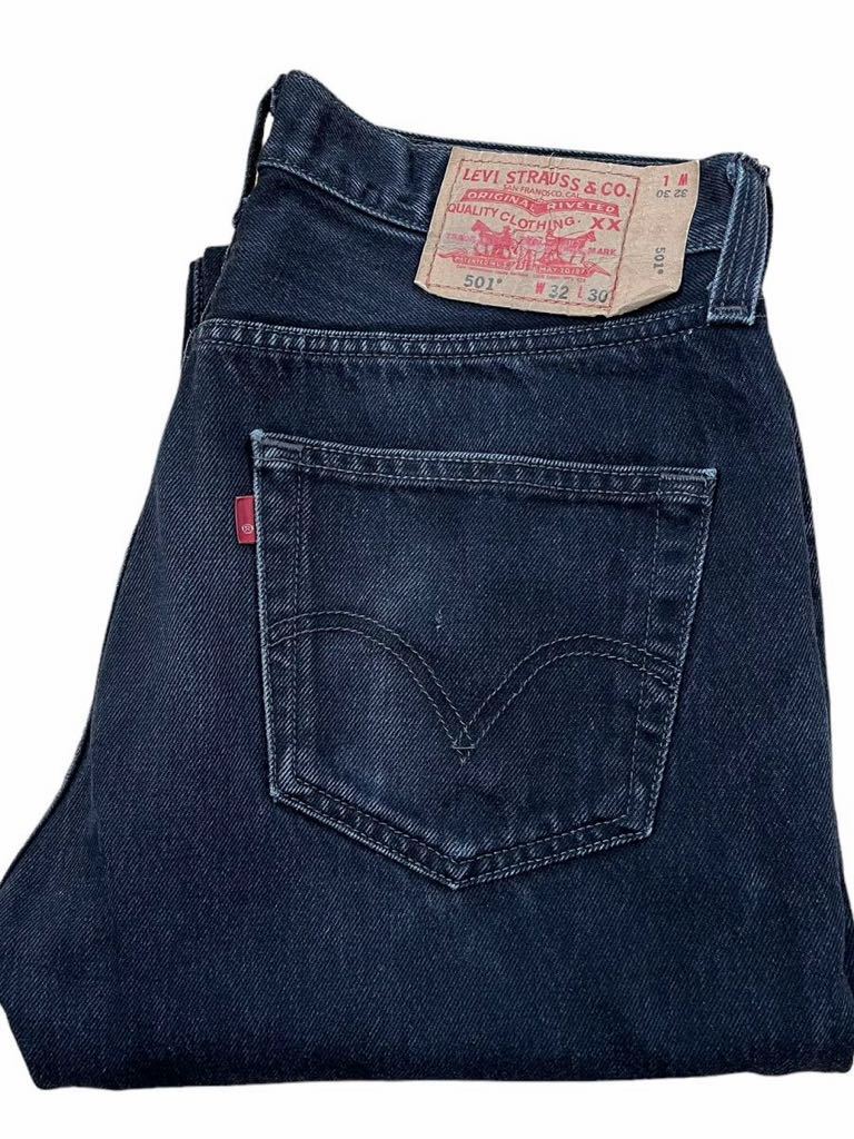 ●●LEVI'S リーバイス 501 黒フェードブラック w32（w80l69）●●_画像1