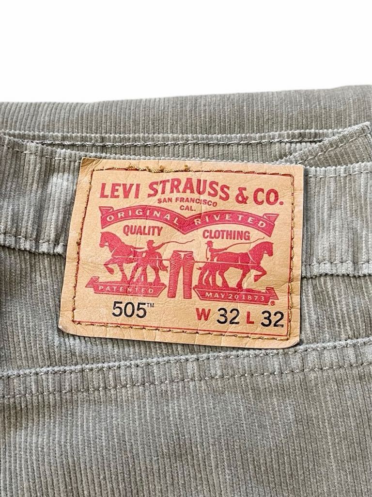 ●●美品Levi's リーバイス 505コーデュロイ w32（w80l77.5）カーキベージュ系●●_画像2