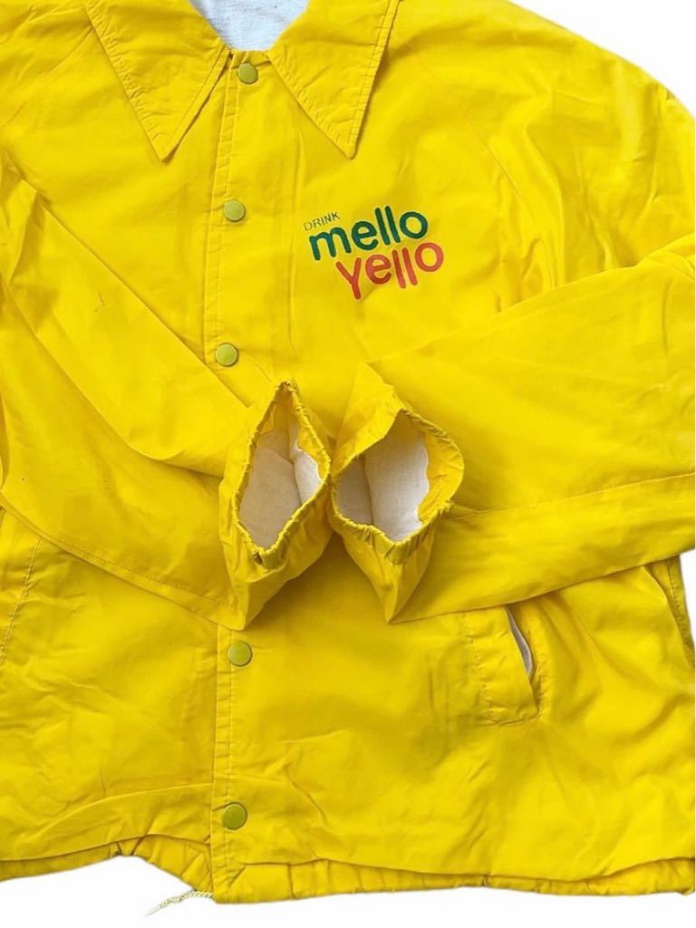 ●●vintage usモノ Mello Yello メローイエロー コーチジャケット L 黄●●_画像9