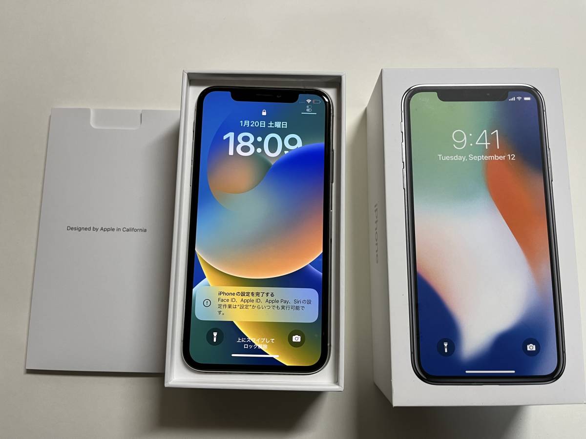 iPhone x シルバー　64GB SIMフリー　iPhone10_画像1