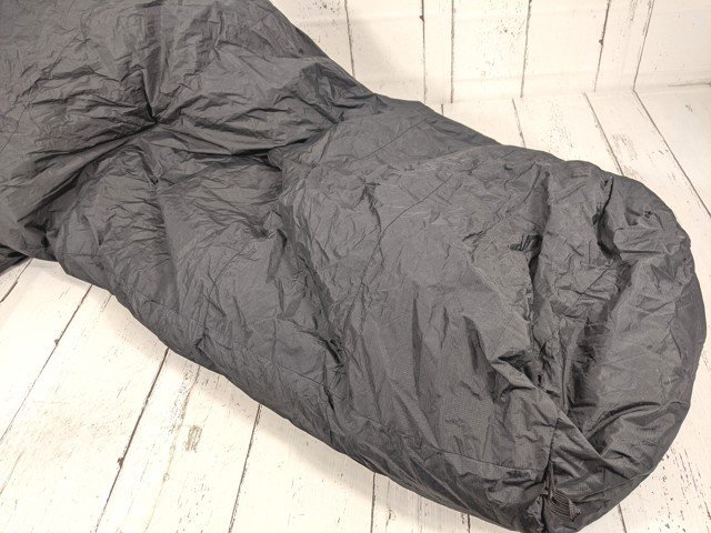 【1yt001】アウトドア キャンプ用品 マミー型シュラフ 寝袋 NANGA ナンガ ブラック Mサイズ◆S38_画像6